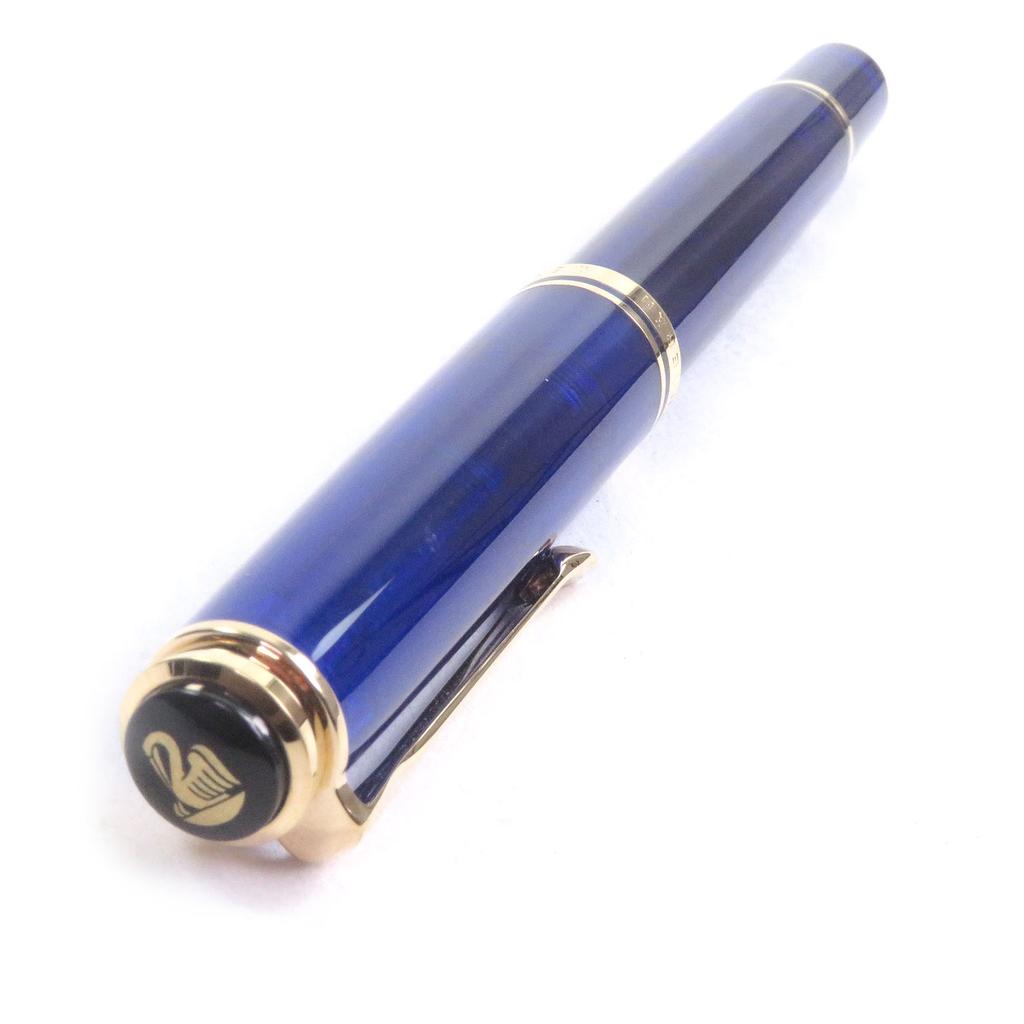 Excellent PERIKAN Fountain Pen Special Liquidation Item, Cap Type Marine Blue Used