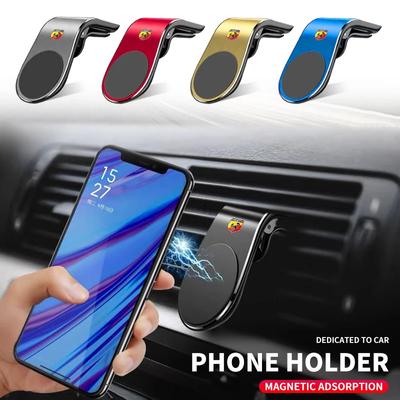 L-Type Magnetic Phone Holder In Car Smartphone Stand Clip For Abarth Freemont Strada 500x Grande Punto Ducato Stilo Palio