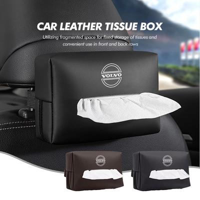 Bgr3 For Leather Car Seat Tissue Box Hanging Bag Headrest Paper Cover XC60 XC90 S60 S80 V60 C70 S40 C30 V90 V60 C40 XC40 V70