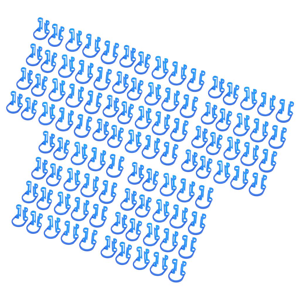 100PCS Cotton Roll Holder Clip Dental Clinic Orthodontic Mouth Supplies Plastic Blue Compact