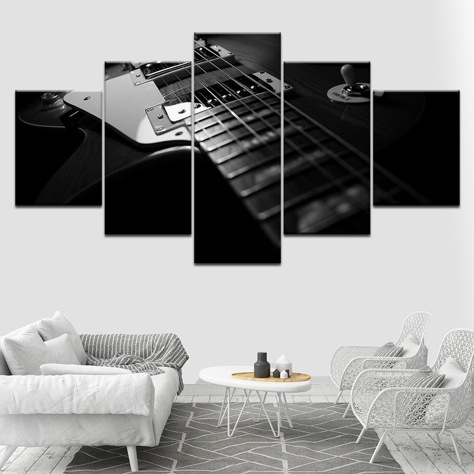

The electric guitar 5 Piece HD Wallpapers Art Canvas Print modern Poster Modular art painting for Living Room Home Decor 20x35 20x45 20x55cm