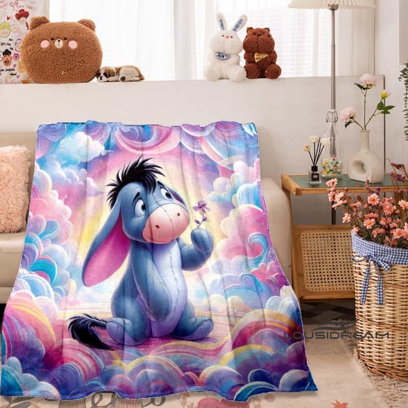 Süßes Cartoon-Muster (I-Aah) Decke, Geeignet für Sofas, Schlafzimmer, Büros, Nickerchen und ein perfektes Geschenk.