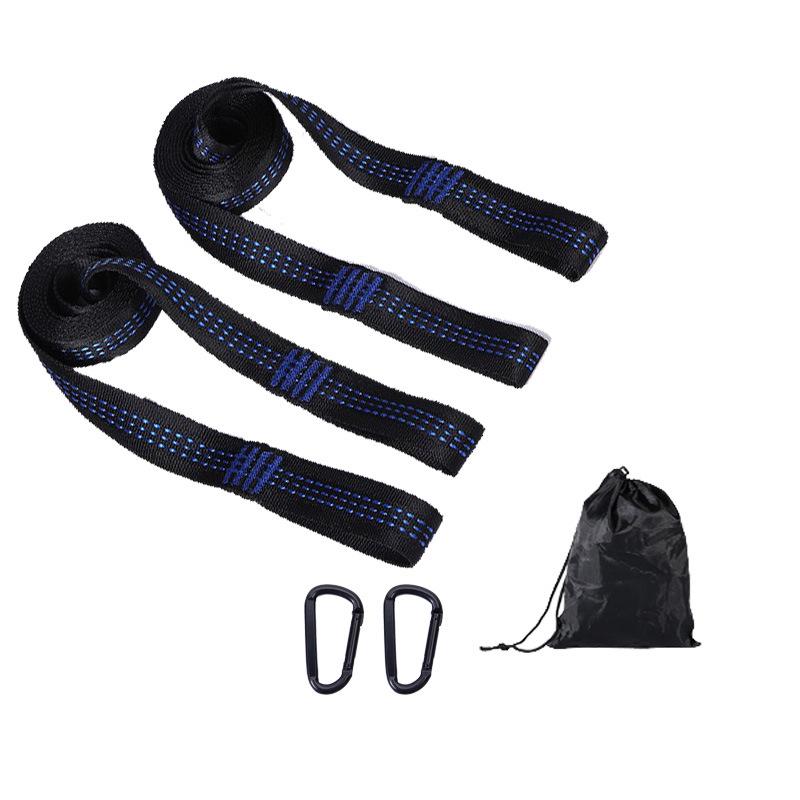 High-Strength Polyester Nylon Tree Hammock Straps with Multi-Ring Loop