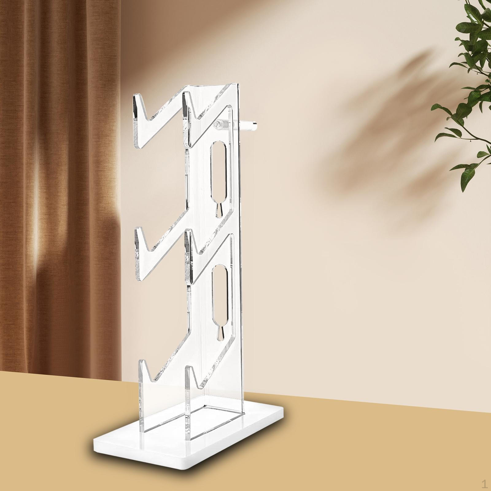 3-ярусный держатель для контроллеров Декор Хранение Стабильный Органайзер Стойка для дисплея Вешалка для гарнитуры для геймпада белый