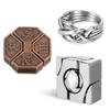3PCS Classic IQ Magic Baffling Metal Brain Teaser Disentanglement Puzzles Mind Challenge Games Kids Adults Educational Gifts