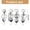 Fashionable Heart Bowknot Hanging Charm Unique Keychain Alloy Keyring Fashion Accessory for Women's Bags and Key Holder
