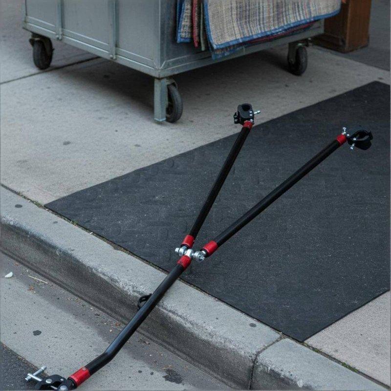 Camping Vehicle Connecting Rod Quick Release Bike Transport Wagon Pull Tow Bar Outdoor Gear Versatile Easy Installation