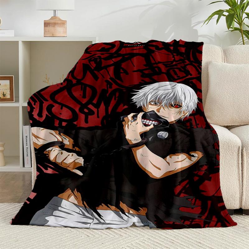 1PC Tokyo anime Artwork Flannel Blanket Gift, Suitable for Both Men And Women, Soft Ideal for Beds And Sofa, Birthday Or Christmas Gift