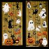 87 PCS Halloween Window Clings Ghost Decals Decor, Vintage Ghost Evil Pumpkin Bat Black Cat Reble Window Stickers for Halloween Party Supplies Home