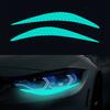 2 ks/1 pár autosvětlometů reflexní obočí samolepky na auto přední světlo dekorace noční jízdy bezpečnost varování příslušenství