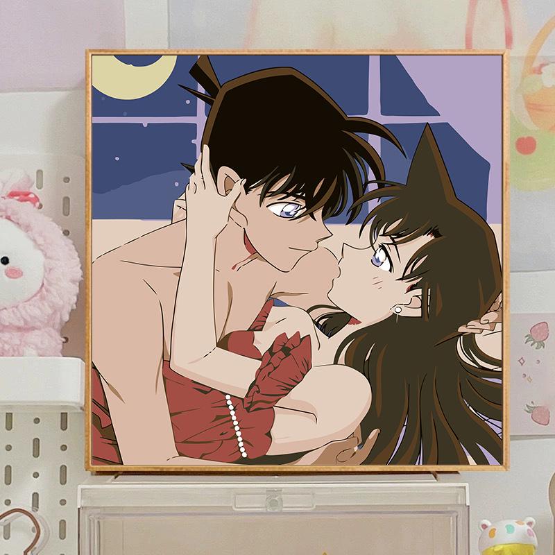 Kit Pittura ad Olio Digitale Anime Demon Slayer Fai da Te per Bambini