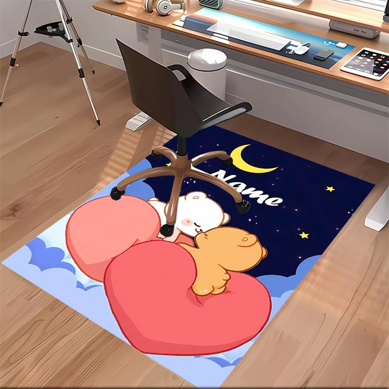 Custom personalization Bubu Dudu Print Area Rug - Soft, Washable Non-Slip Indoor Mat,Living Room,Home&Office Decorative Rug
