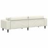 Cream Sofa 250 x 77 x 76 cm Velvet