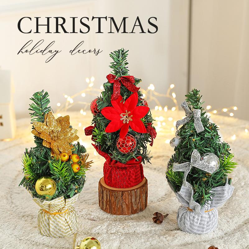 Mini Albero di Natale Articoli Decorativi da Tavolo di Natale Ornamenti per Albero di Natale