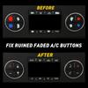 2x AC Dash Button Kit Repair Decal Stickers Replacement For Chevrolet GMC Tahoe