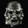 Exquisite Masks Threefaced Crafted From Durable Resin For Celebrations Halloween