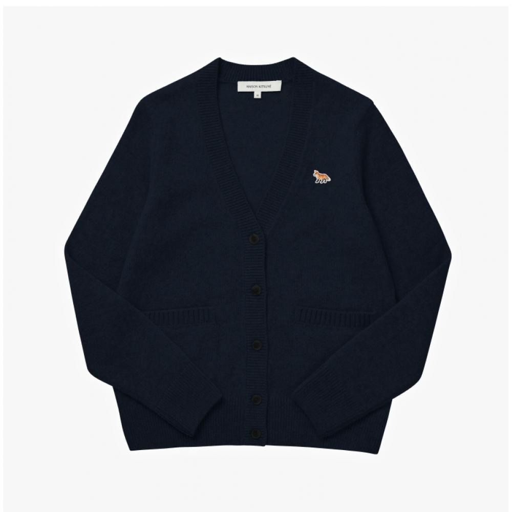 MaiSon KitSune Lw00507kt1006 P480 Baby Fox Patch V Neck Women S Cardigan