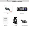 1.5 Inch Screen Dual Lens Dash Cam 1080P Interior Exterior Car Recorder 24H Parking Monitor Black Box Video Recorder 1 Year