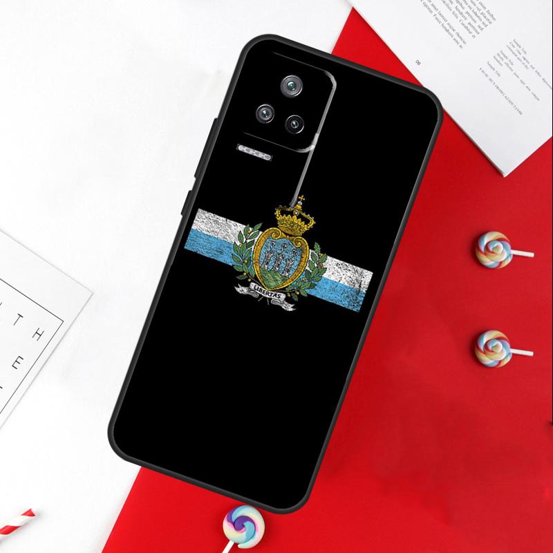 San Marino Flag Cover For Xiaomi 13T 11T 12T 14T Pro 13 14 15 Ultra POCO X7 Pro X3 X5 X6 F5 F6 M6 Pro Case