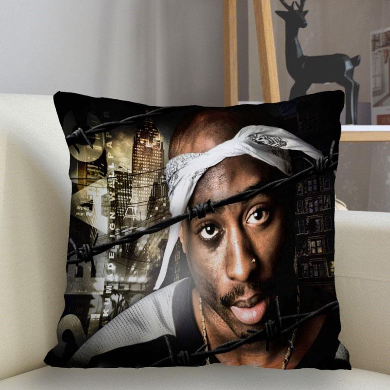 Musife New Custom 2Pac Tupac Pillowcase Sofa Decorative Cushion Cover Pillowcase Home Decor Drop Shipping