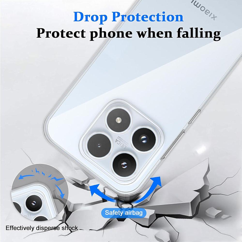 Ultra dünne Kristall Silikon Hülle für Xiaomi 17 15 15T 15S 14 14T T T Pro Lite Ultra X Klare Abdeckung Xiaomi17ProMax