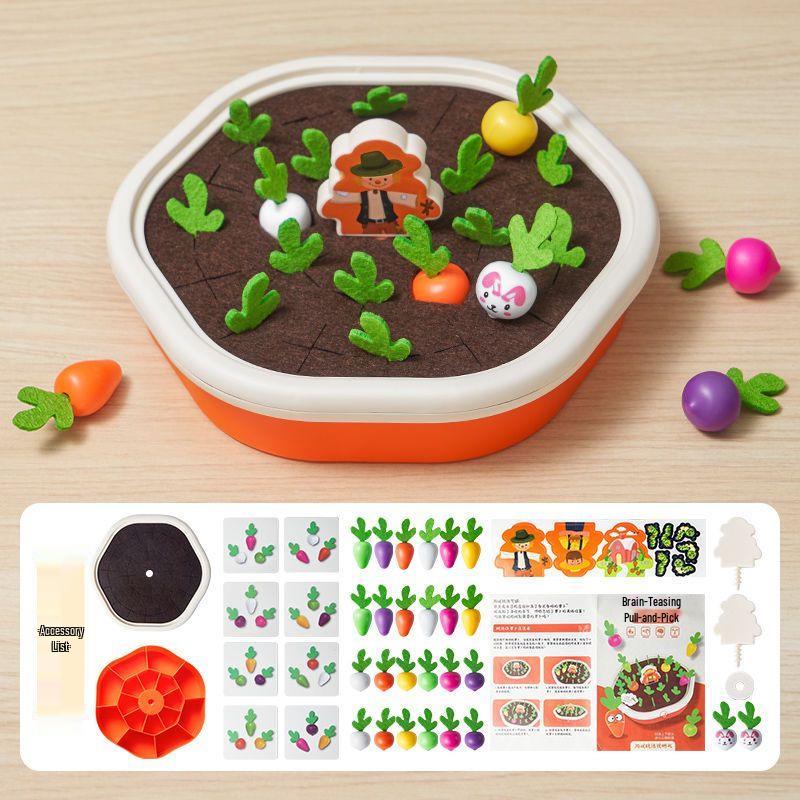 

Radish Pulling Toy: Montessori Cognitive Game for Infants & Toddlers
