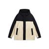 Li Ning Wade Collection Trench Coat Men's Light Milk Umber Jacquard All Over Print Black AFDT077-2