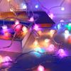 Colorful LED Solar String Lights for Outdoor Camping, Courtyard Atmosphere, and Christmas Decoration