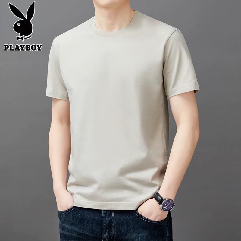 

PLAYBOY Men s Pure Cotton Short Sleeve T-Shirt 130