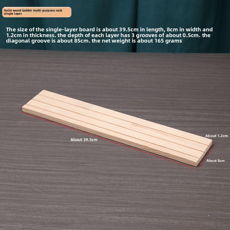 

Stall Counter Solid Wood Ladder Jewelry Display Stand Ring Cardboard Ring Doll Storage Shelf Display Shelf белый