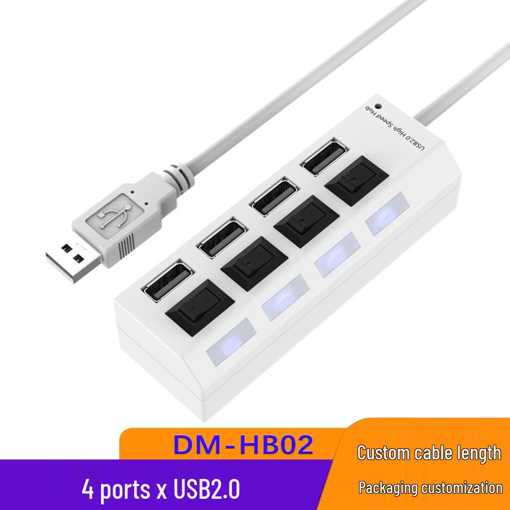 High-Speed 4-Port USB 3.0 Hub with Independent Switches