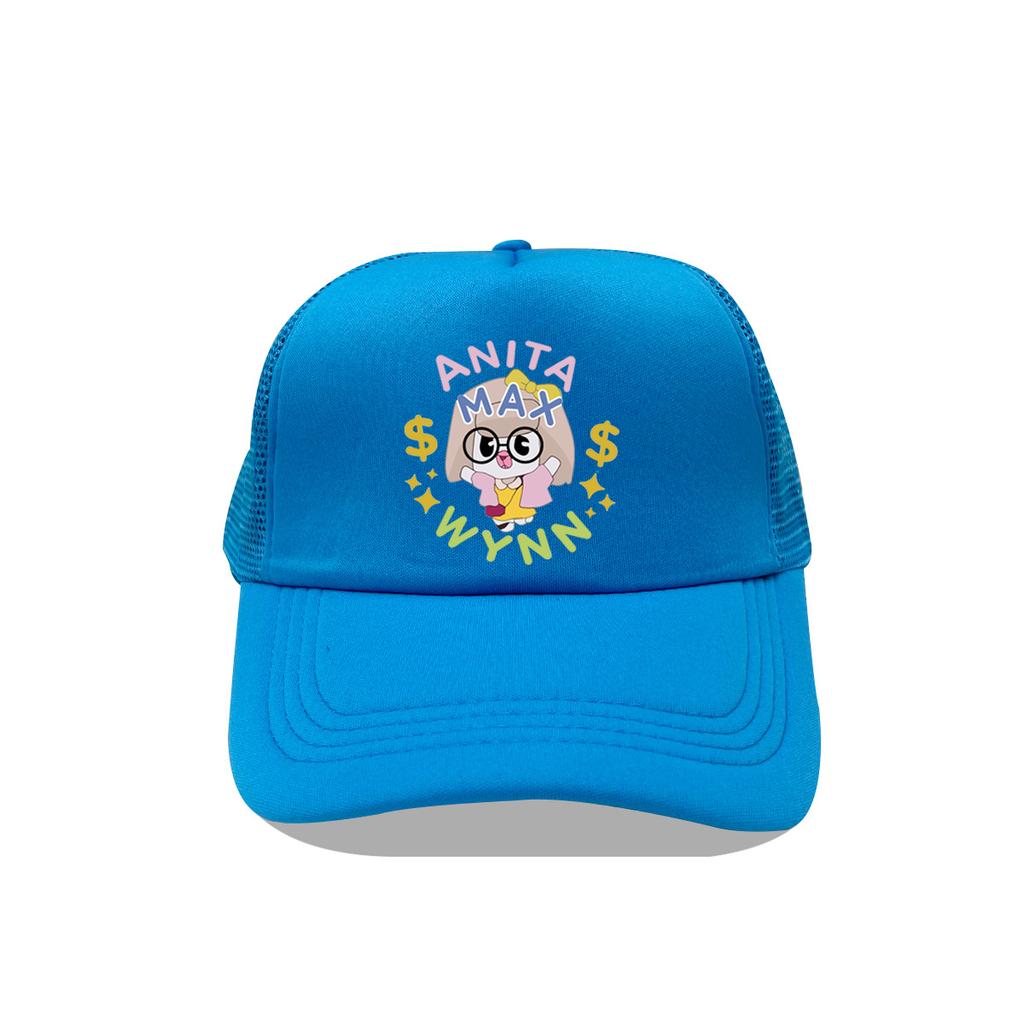 Trendy Anita Max Wynn Foam Trucker Hat Cute Mesh Snapback Caps Boy Girl Sun Beach Baseball Cap Female Summer Breathable Visor
