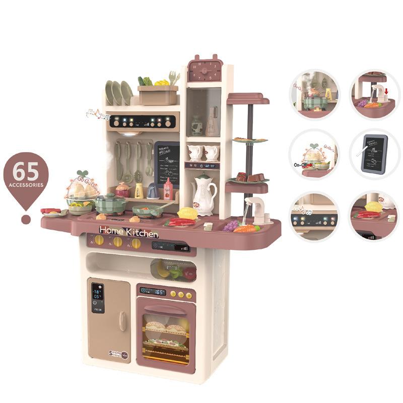 

Игровой домик Детский световой музыкальный симулятор Паровой выход Распылитель воды Кухня Кулинария Посуда Набор игрушек