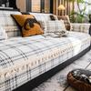 2025 New Sofa Cushion Four Seasons Universal Straight Row Premium Leather Sofa Seat Cushion Non-slip Sofa Cover