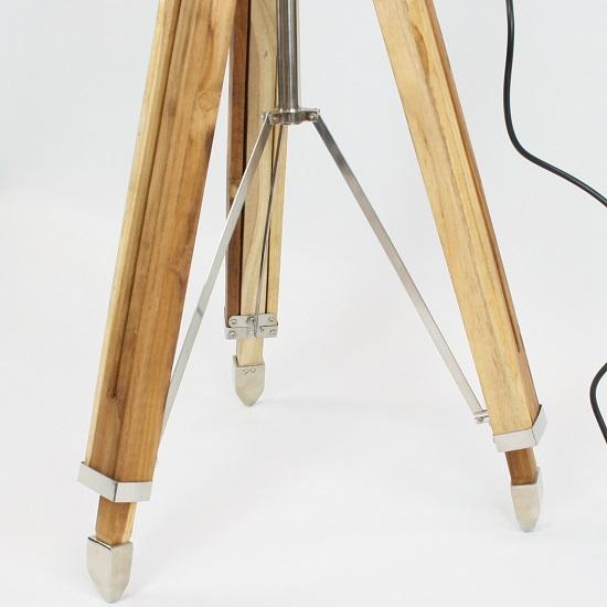 Retro Nickel Industrial Spotlight Tripod Lamp Standing Floor Light 140 Cm