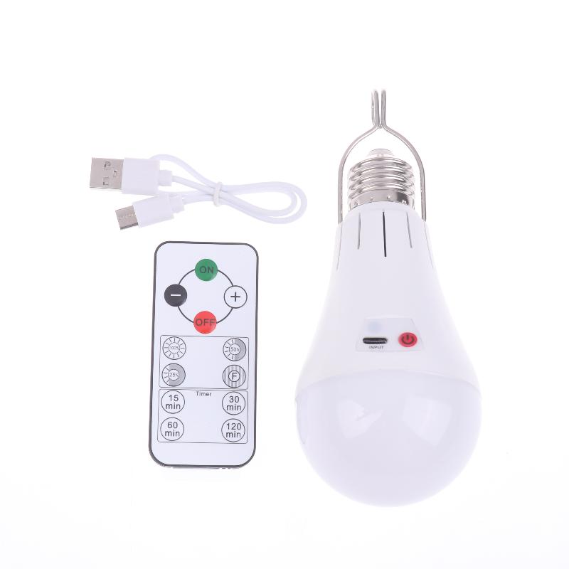 1 Set Lithium Battery Powered E27 Led Bulbs Battery Light Bulb With Hook For Emergency Light Usb Rechargeable Light Bulb