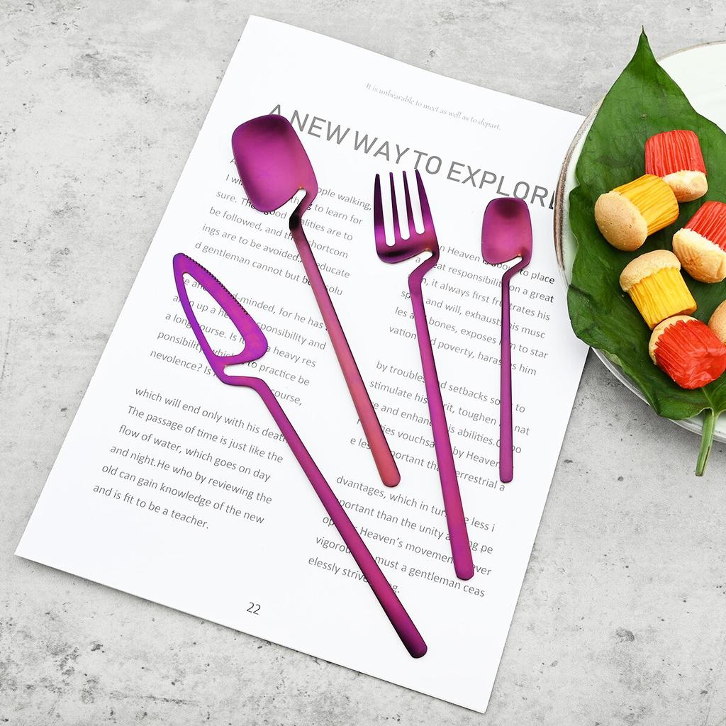 12Pcs Matte Black Cutlery Set 18/10 Stainless Steel Dinnerware Knife Fork Spoon Dinner Tableware Kitchen Flatware Silverware Set