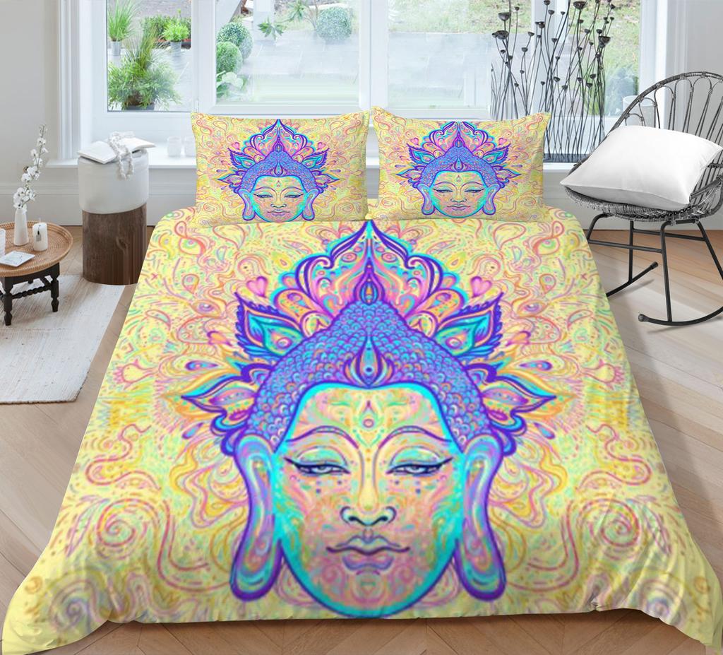 3D Bettwäsche Set Bettdecke Quilt Abdeckungen Kreative Böhmischen Kissenbezug Tröster Bettbezug Hause Bettwäsche