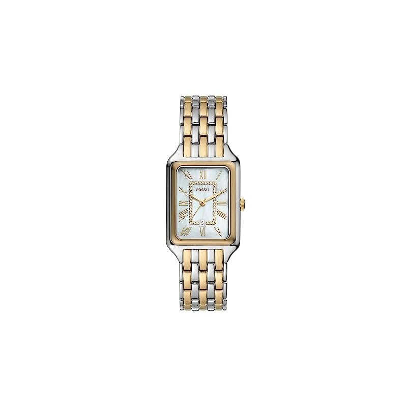 Fossil RAQUEL ES5305 Women's Watch, Silver & Gold