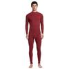Men's 100% Cotton High-Neck Knit Thermal Set: Antibacterial Top & Bottoms, Plus Sizes