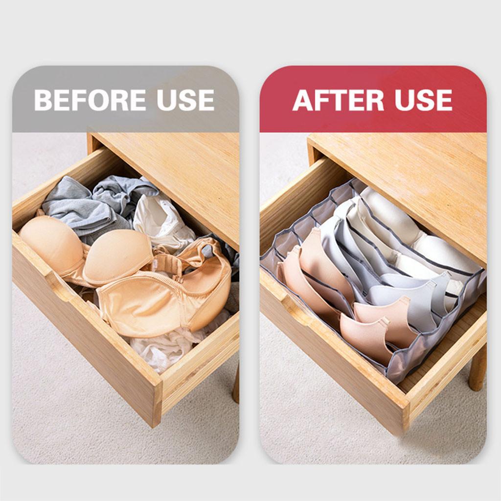 Underwear Storage Box with Compartments Socks Bra Underpants Organizer Drawers