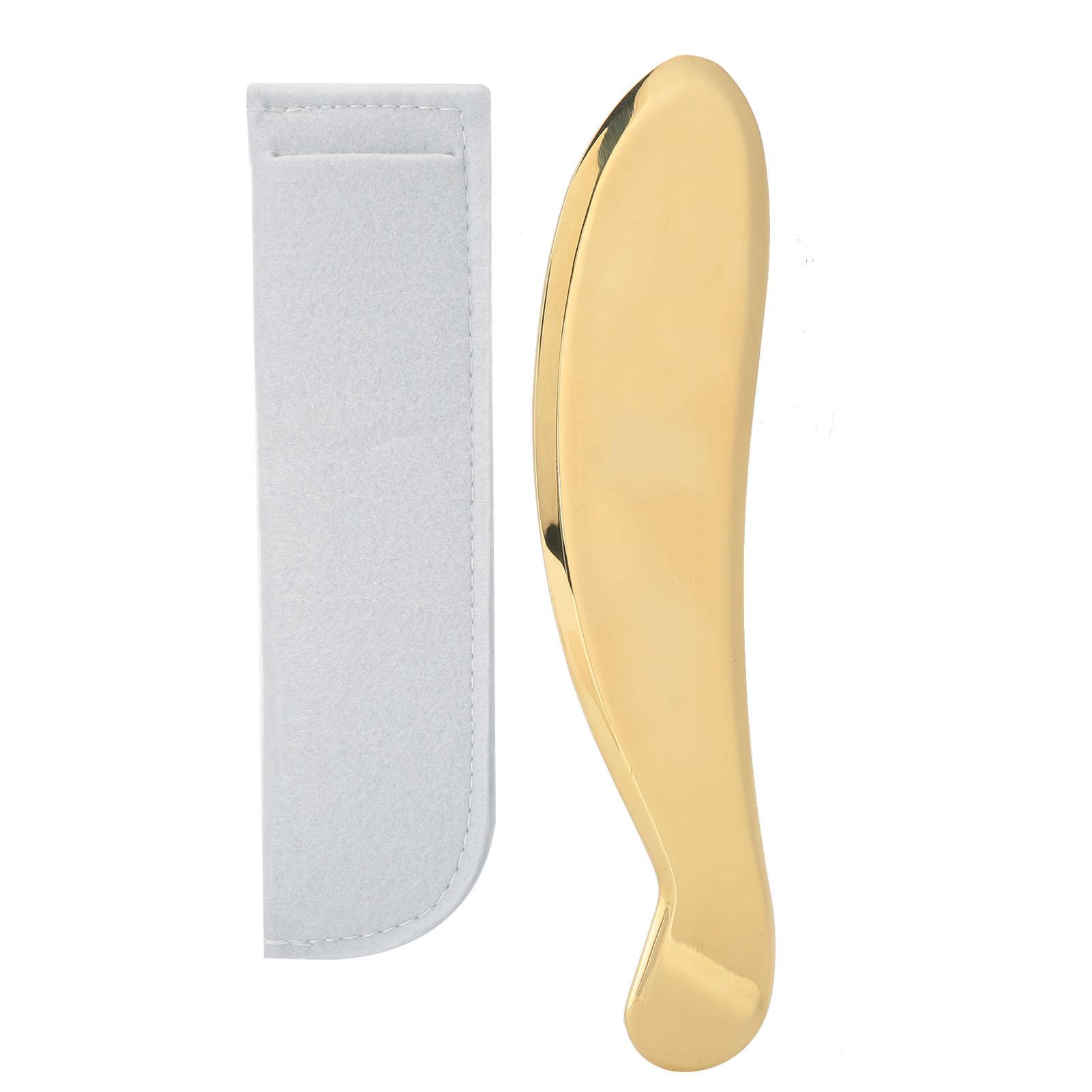 

Brass Household Face Gua Sha Massage Tool Portable Neck Body Therapy Scraping Board