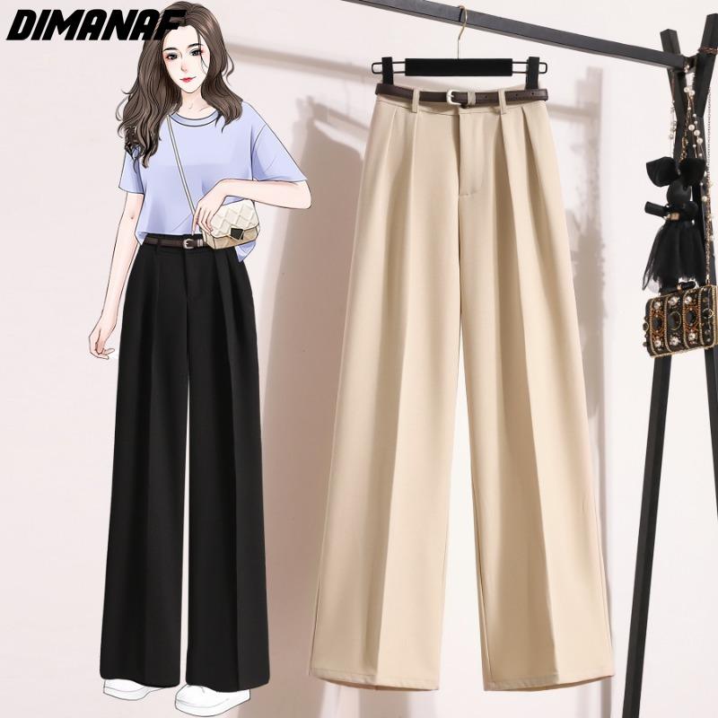Übergröße Frühling Sommer Lange Hosen Damen Elastischer Bund Locker Lässig Unifarbene Hosen Weite Hosen