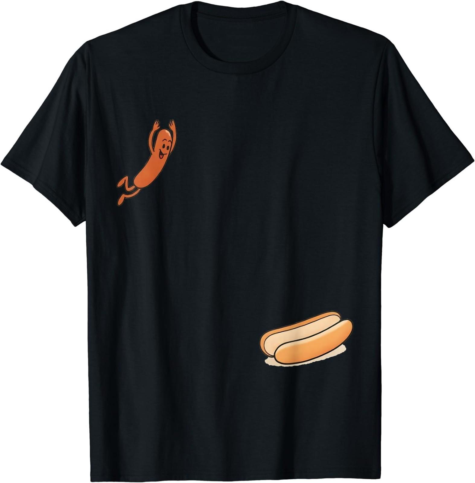 Hotdog High Dive Unisex T-Shirt S разноцветный