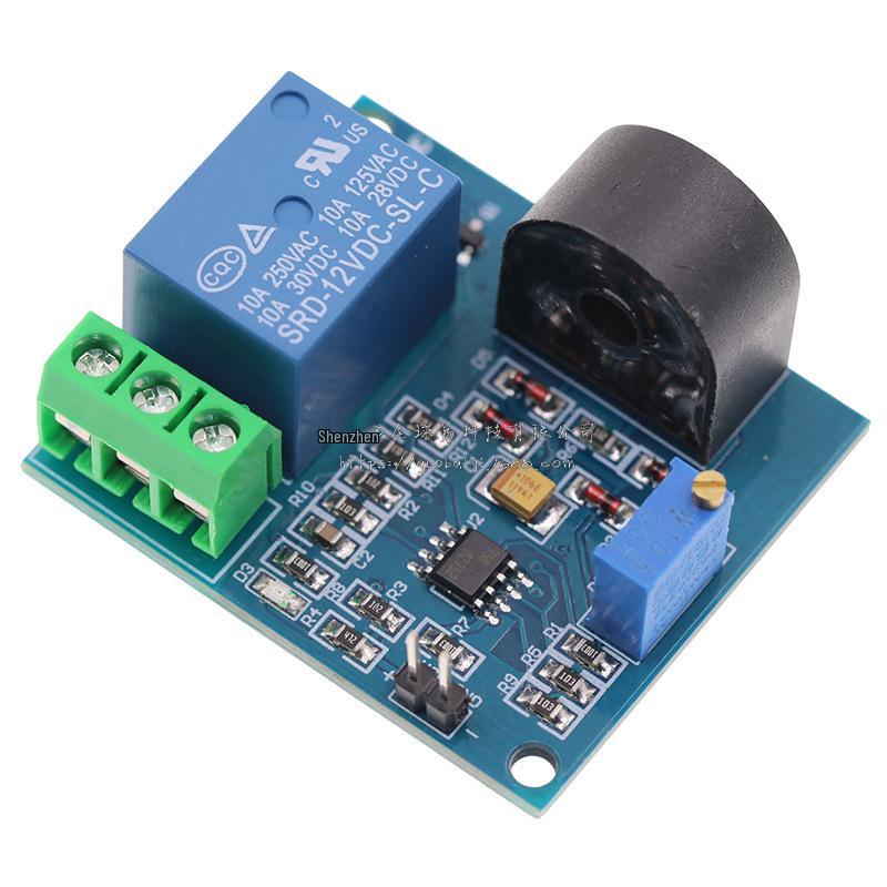 5A Overcurrent Protection Sensor Module with 12V Relay for AC Current Detection