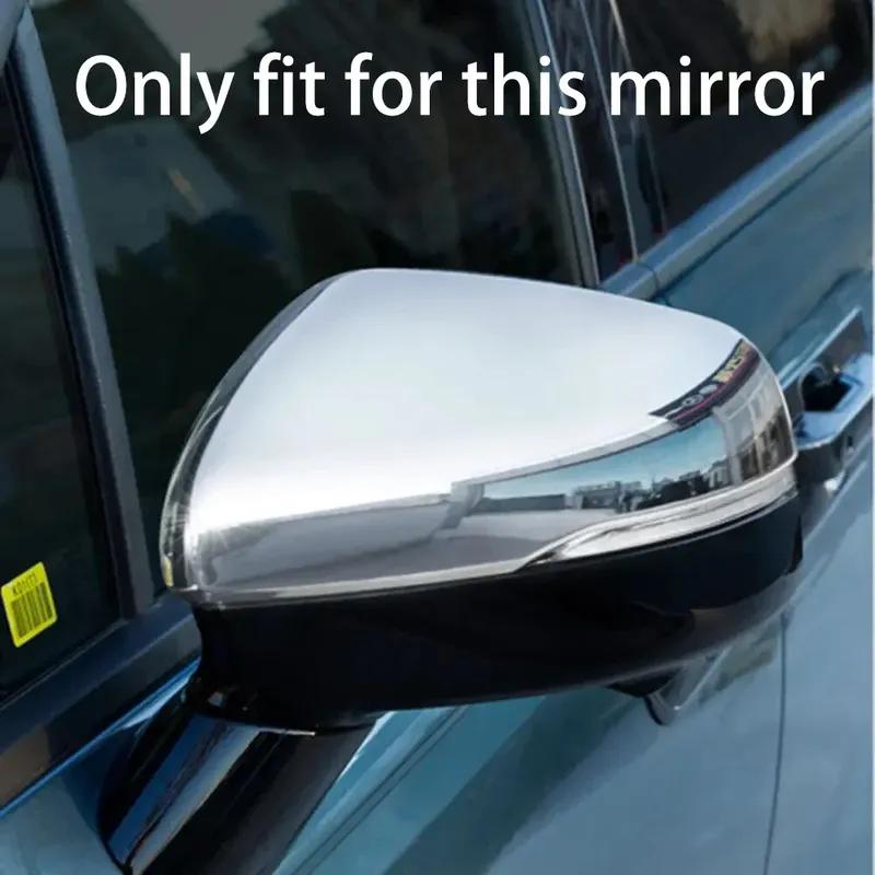 For Kia Sorento    ABS Rearview Side Mirror Cover Wing Cap Exterior Door Housing Trim Adhesive Sticker Parts
