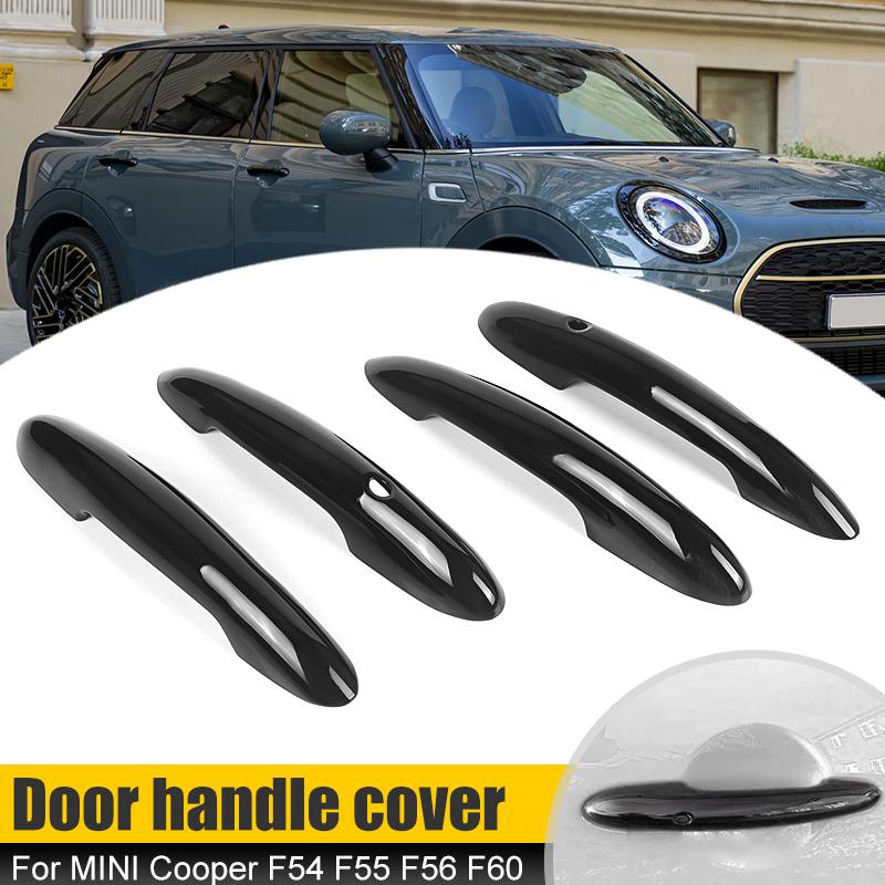 Glossy Black Exterior Door Handle Cover Sticker Trim 2/4 Doors For MINI Cooper S JCW F54 F55 F60 F56 F57 Handle Styling Shell