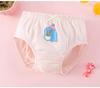 Korean Style Kids' Pure Cotton Cartoon Underwear - Medium & Large Girls' Triangle Shorts