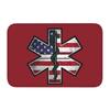 Emt Star Of Life Front Door Mat Anti-Slip Outdoor Absorbent Paramedic Medic Ambulance Doormat Kitchen Balcony Rug Carpet