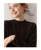 Women's Cashmere Sweater - Shoulder Pad Half-High Collar Knit Pullover for Autumn/Winter